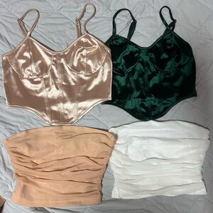 Satin Corset Tops And Tube Tops
